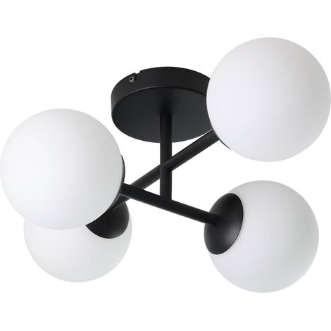 Eglo Deckenleuchte Castrovito schwarz 48 x 39 cm warmweiß