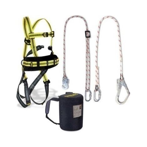 Arnes Seguridad Dorsal/Frontal Completo Cinturon  Cuerda 1,5Mt Ste