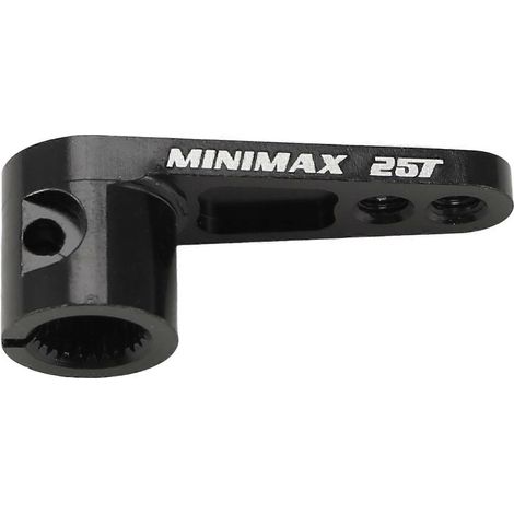Bras de direction en aluminium CNC 25T pour camion RC tout-terrain Traxxas TRX4, noir (1/5)
