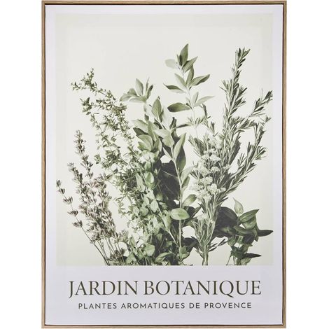 Toile Imprimée Jardin "Cecilia" 45x60cm Vert