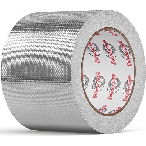 Ruban Feuille Aluminium 100mmx25m Résistant Chaleur Étanchéité Ventilation Ruban aluminium autocollant étanchéité (1/5)