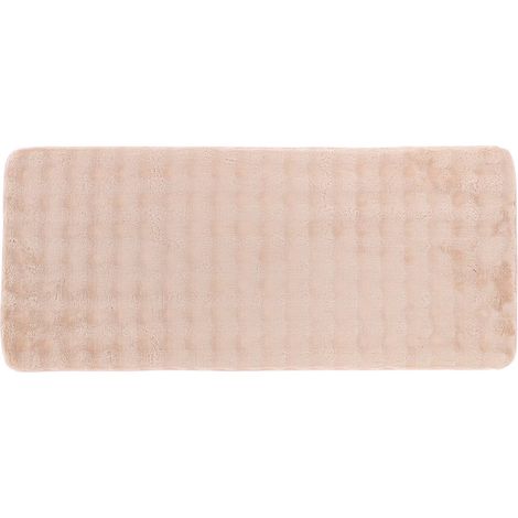 Alfombra con efecto de piel de animal courchevel 50 x 120 cm - blush - Tendance
