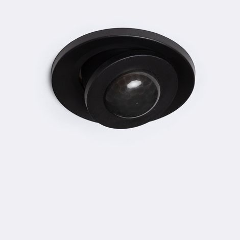 Sensore di Movimento PIR da Incasso 360º con Timer Nero (1/5)
