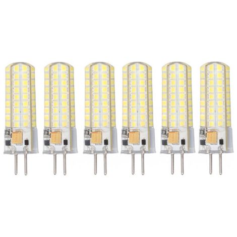 QORVA- 6 pièces GY6.35 ampoule LED 7W AC DC12V 700lm 72 LED 360 degrés LED ampoule de mas pour lampes suspendues plafonniers lumière blanche (6000K-6500K) (1/4)