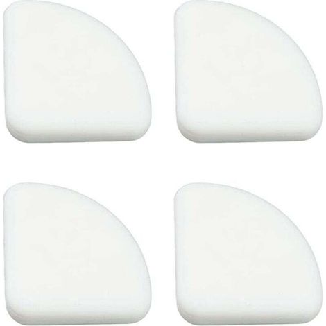 [Paquet de 36] Pare-chocs pour bébé à bords fins, protections d'angle et meubles, tables, fenêtres, lits, etc. (Blanc)-Protection du bureau