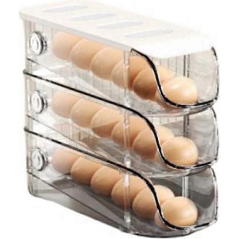 Eieraufbewahrungsbox, geruchsdichtes Eierregal, stapelbares Eierregal, organisieren Sie Ihre Eier (1/5)