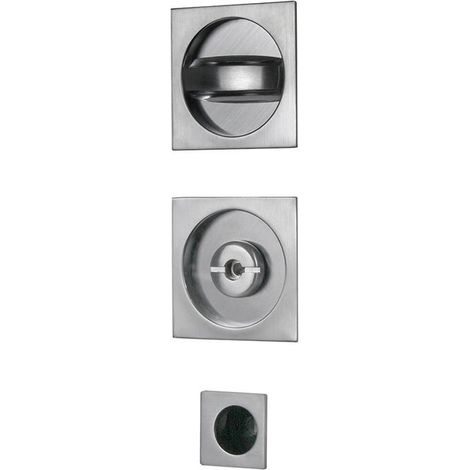 KIT MANIGLIE QUADRO PORTE SCORREVOLI CROMO