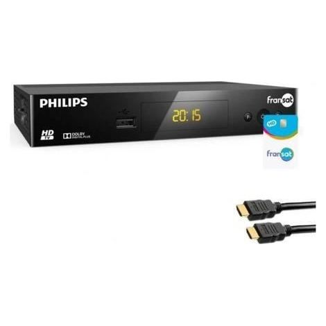 TERMINAL RÉCEPTEUR SATELLITE EUTELSAT PHILIPS DSR3031F FRANSAT + HDMI+ CARTE FRANSAT