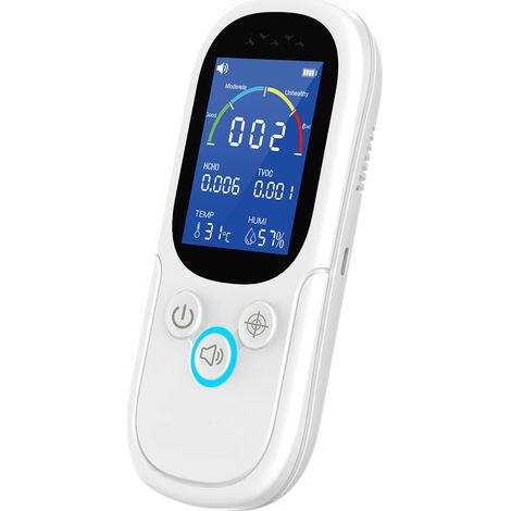 Monitor de calidad del aire Noyafa, termómetro, higrómetro, detector de formaldehído, analizador multifuncional de COVT (1/5)