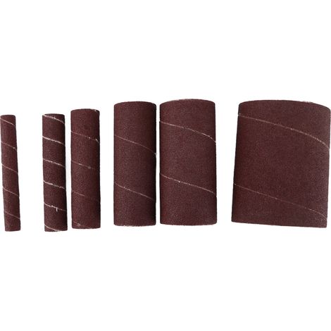 6-teiliges Set Schleifpapierringe, Schleifpapierrollen, Schleifhülsen zum Schleifen von Holz und Metall, zum Entrosten für elektrische Schleifmaschinen (1/5)