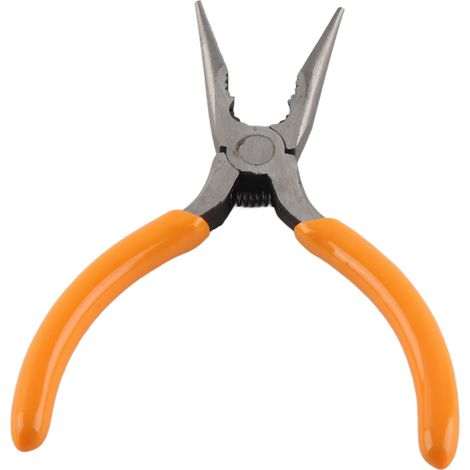 Pince à bec effilé dentelé 12,7 cm, pinces longues à mâchoires fines et striées, outil de précision (1/5)