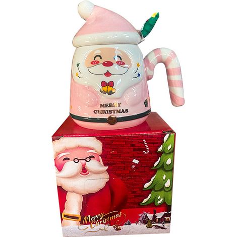 Tasse Père Noël, Mug Noel Enfant, Mug Joyeux Noël, Idee Cadeau pour Homme Femme 500ml (1/4)