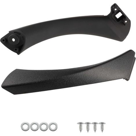 Lntyq Poignée de porte droite intérieure pour B-MW Série 3 E90 E91 2004-2012 51419150336 51417230850 Noir
