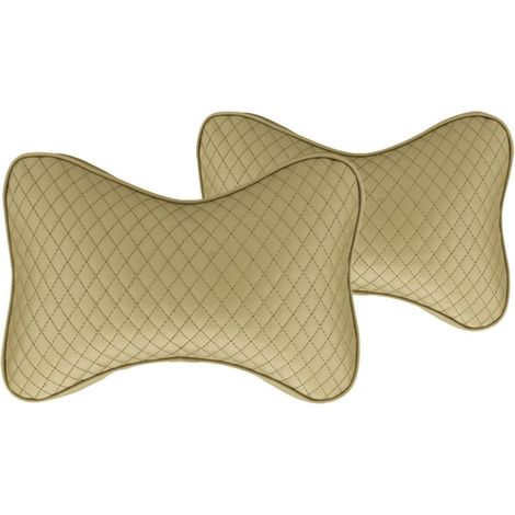 CCYKXA Lot de 2 coussins de nuque de voiture - Imperméables - Avec bande élastique - Pour longs trajets, trajets en voiture (1/5)