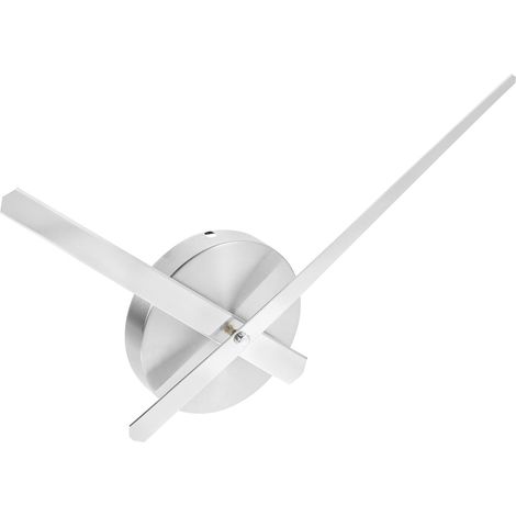 Mécanisme D’Horloge Silencieux DIY Aiguilles Métalliques Argentées Kit de Réparation et Création pour Pendule Murale Pièces Précises pour Broderie Point de Croix Mouvement (1/5)