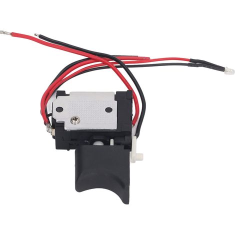 Interrupteur pour perceuse sans fil avec lampe et gâchette de contrôle de vitesse pour perceuse-clé électrique 7,2-24 V (1/5)