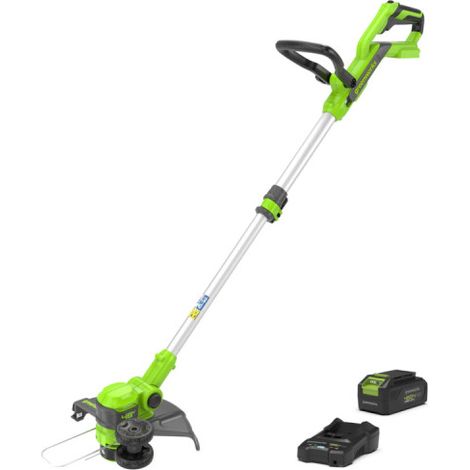 Recortadora 30cm DVT 48V GREENWORKS - Batería 2,0Ah y cargador - G48GTE30K2