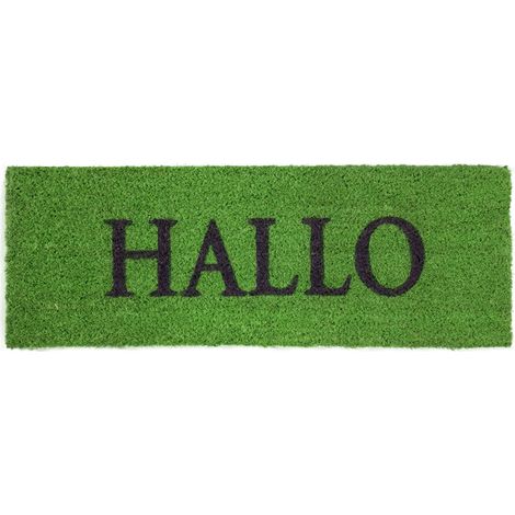 Andiamo Fußmatte Hallo Kokos grün, 26 x 75 cm Matten Fußmatten Schmutzmatte