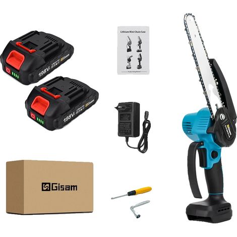Scie Électrique, Moteur Sans Balais, Fonctionnement Sans Fil, 2 Ensemble de Batteries (1/2)