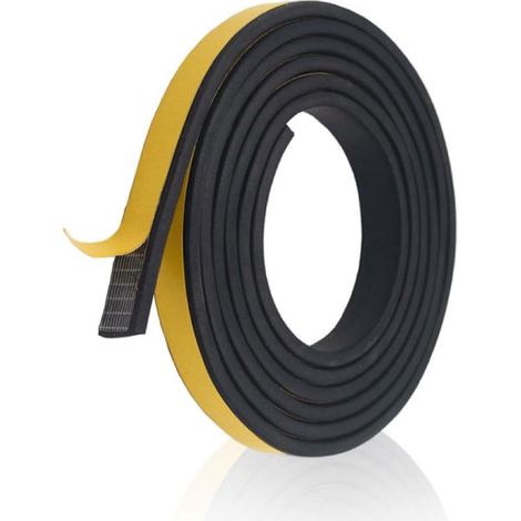 Selbstklebendes Schaumstoffband – 25 mm x 10 mm x 2 m – Weiches Gummidichtungsband – Schalldämmend – Stoßdämpfend – Geeignet für Türen/Fenster/Schränke (1/5)