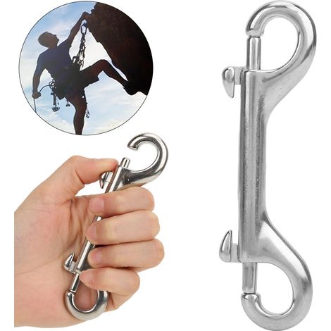 Crochet Double Face en Acier Inoxydable 316 pour Porte-Clés, Support et Attache, Longueur 115mm