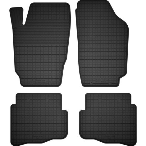 Gummifußmatten für Automatten, 4er-Set, universell passend für: Skoda Fabia I Schrägheck, Limousine, Kombi (1999-2007)