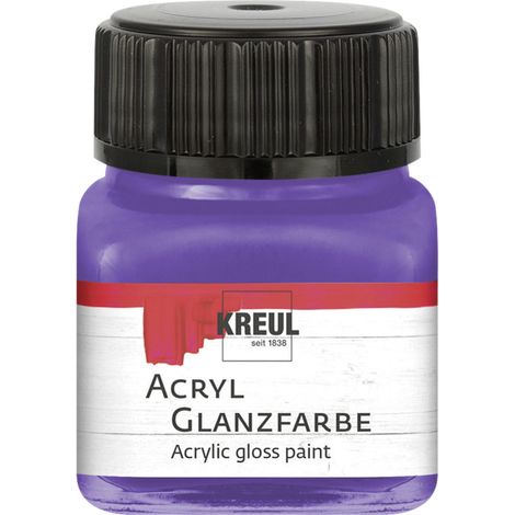 Kreul Acryl Glanzfarbe violett 20 ml Verzierfarbe
