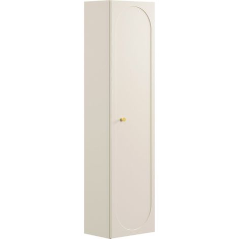 Meuble colonne de salle de bain suspendu DONNA SAND beige 35 x 140 cm (1/5)