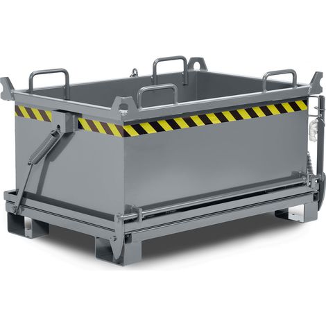 RR Industrietechnik Klappbodenbehälter Typ RBB-75 910x1370x1040mm 750dm³ RAL 7005 Mausgrau