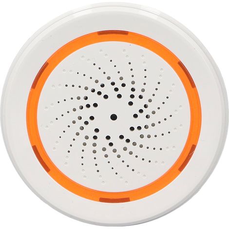 Alarme sonore intelligente de 90 dB avec sirène, compatible avec le protocole de communication Zigbee 3.0, 5 V, 1 A, pour système d'alarme sans fil Tuya.