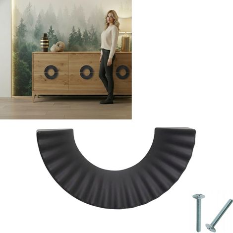 Tirador para muebles, negro, moderno, tamaño 96/117 (1/5)
