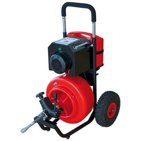 Machine à nettoyer les tuyaux ROSPEED 3F, Ø de tuyau : 50-125 mm, Puissance 250 W, Vitesse maxi. 270-340 tr/mn