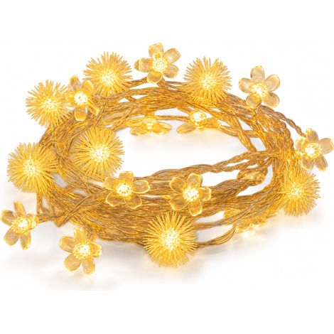 Guirlande Lumineuse LED Étanche Fleurs et Pissenlits, 200 LED 220 V, pour Extérieur et Camping (1/5)
