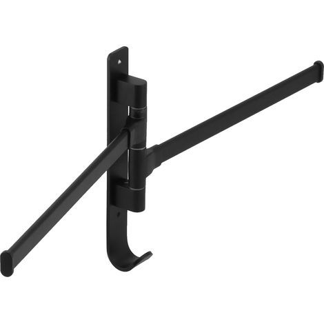 Porte-serviettes mural pivotant et pliable en aluminium spatial pour salle de bain (1/5)