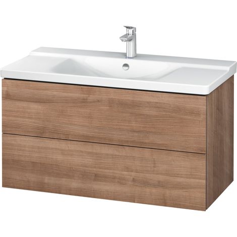 Duravit L-Cube Mueble de pared 1020mm, profundidad 481, 2 cajones, adecuado para P3 Comfort Artículo 233210, color: Cerezo del Tesino - LC625007373 (1/4)