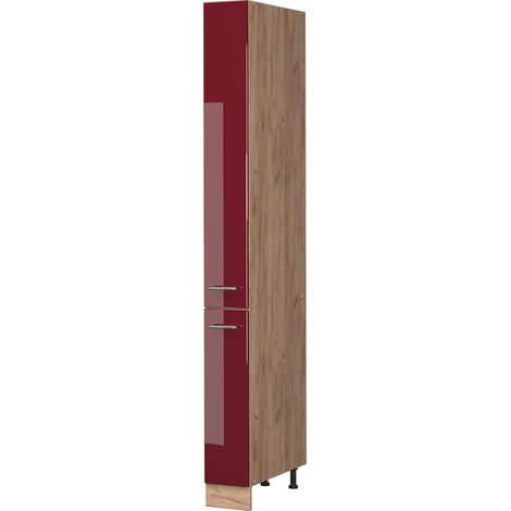 Armadio da farmacia Fame-Line, Bordeaux lucido/Rovere dorato, 20 cm, Vicco (1/5)