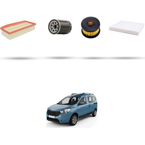 Kit tagliando 4 filtri compatibile con Dacia Dokker 1.6 Sce 75kw dal 2015 (1/5)