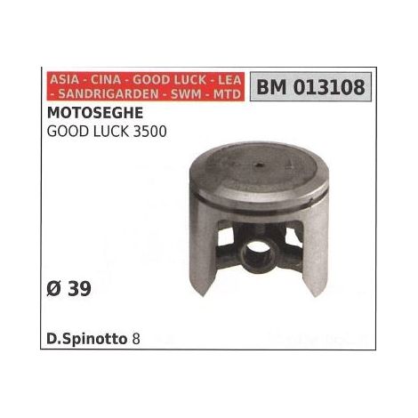 Pistone per motosega GOODLUCK  3500 Ø 39 mm ASIA 013108