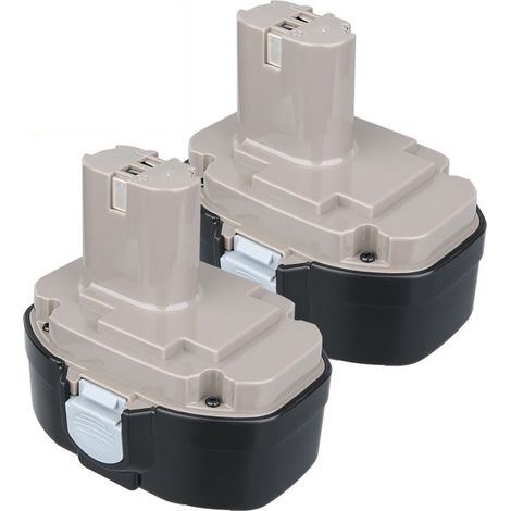 Pdstation – Batterie de remplacement 2x 18V 4.8Ah Ni-MH – Compatible Makita PA18 1822 1823 1834 1835 – Performance supérieure et longue durée de vie - 194105-7