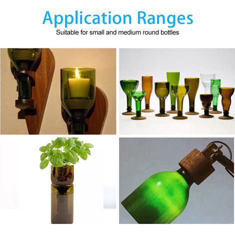 Coupe-verre professionnel pour bouteilles et bocaux, machine artisanale avec lames, outil DIY et tournevis inclus (1/5)