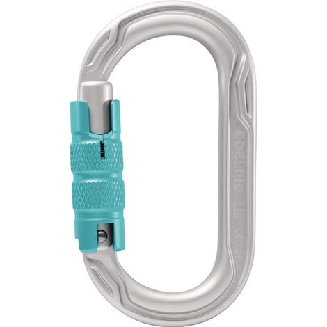 Karab.Oval Power 2500 Triple icemint L110xB64xDca.mm Alu.EN 12275,EN 362 EDELRID