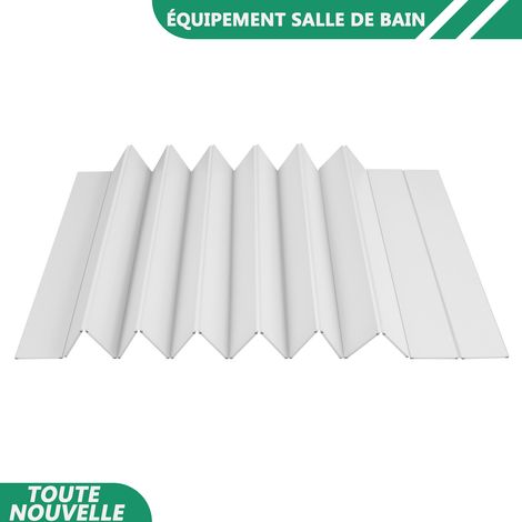 WAOBDLA Couverture de baignoire en PVC Couverture de baignoire pliable Plaque de bain rectangulaire 160x70x0.65cm (1/5)