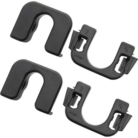 Lot de 2 clips pour étagère à colis pour Focus MK3 015532109E Noir Supports de fixation pour bagages arrière compatibles avec F ord Fiesta Focus B-Max C-Max C3