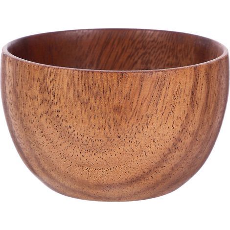pièce 8 x 6 cm Bol à fruits/salade en bois pratique pour couverts et ustensiles de cuisine-8.00X8.00X5.00CM (1/4)