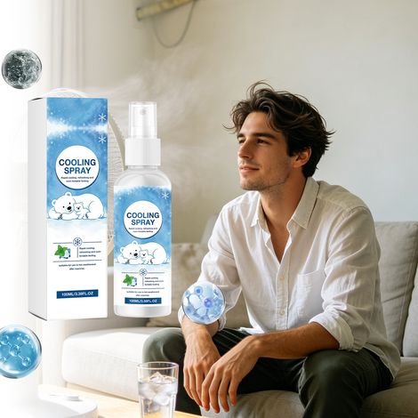 Spray rafraîchissant pour vêtements de sport outdoor, idéal pour rester au frais et se rafraîchir en été, format voyage pour un usage quotidien – 100 ml -- AUTLEAD (1/5)