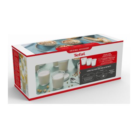 Set di 3 barattoli di vetro 140 ml con torta per fattore di torta Tefal- XA633110