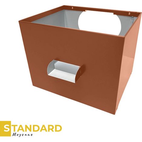 Boîte à eau C9 en alu 7/10ème Standard - format moyen - naissance Ø 100mm - ALUHOME