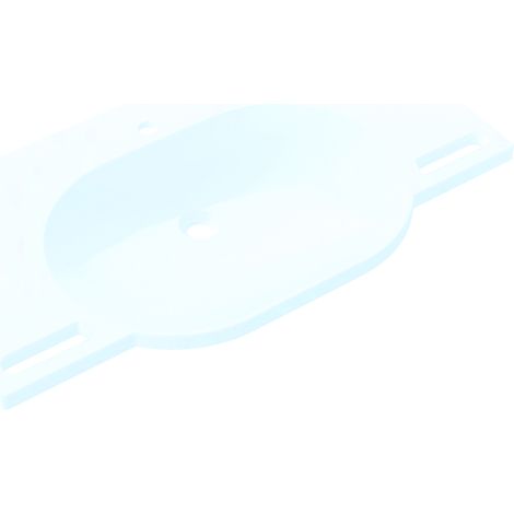 Waschtisch 1000x550mm alpinweiß, ohne Überlauf, 1-Lochbohrung