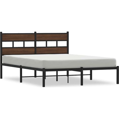 Maison Exclusive - Cadre de lit sans matelas avec tête de lit 150x200 cm (1/5)