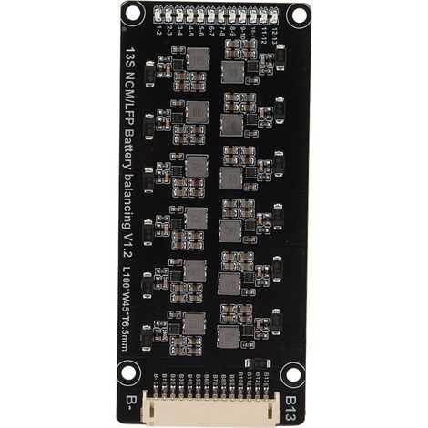 Égaliseur actif batteries 13S 1.2A balancer induction transfert énergie précis plaque équilibrage PCB 22AWG (1/5)